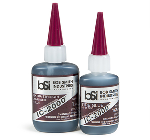 IC-2000 Black Rubber Toughened Super Glue - Semi-Flexible Adhesive - Bonds Hard Plastic, Glass, Composites, Metals, Rubber - Super Glue - BSI Adhesive