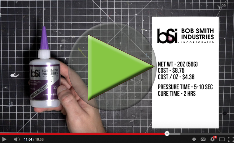 Best CA Glue - Best Super Glue - Independent Super Glue Test - BSI is the Best - Unbiased Test of CA Glue - BSI Adhesives