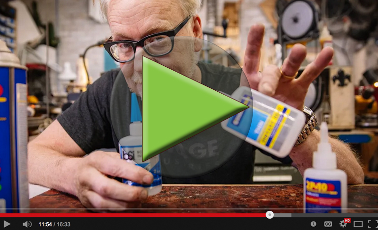 Adam Savage - Adam Savage Glue Favorites - Best CA Glues - CA Adhesives - Thin CA - Accelerant - Insta-Set - Insta-Cure - BSI Adhesives